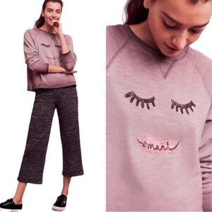 DONATED Anthropologie crewneck sweatshirt. Like new. 5⭐️Seller/Posh Ambassador.